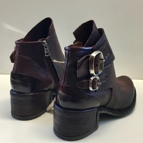 NWT A.S.98 Olin Ankle boots textured leather (40) 10 - Picture 7 of 14